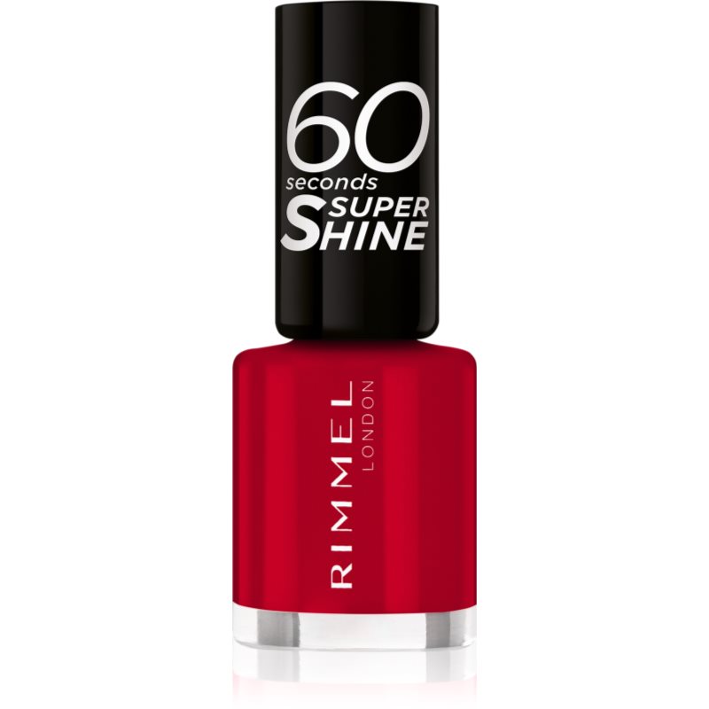 Rimmel 60 Seconds Super Shine körömlakk árnyalat 313 Feisty Red 8 ml-Ár