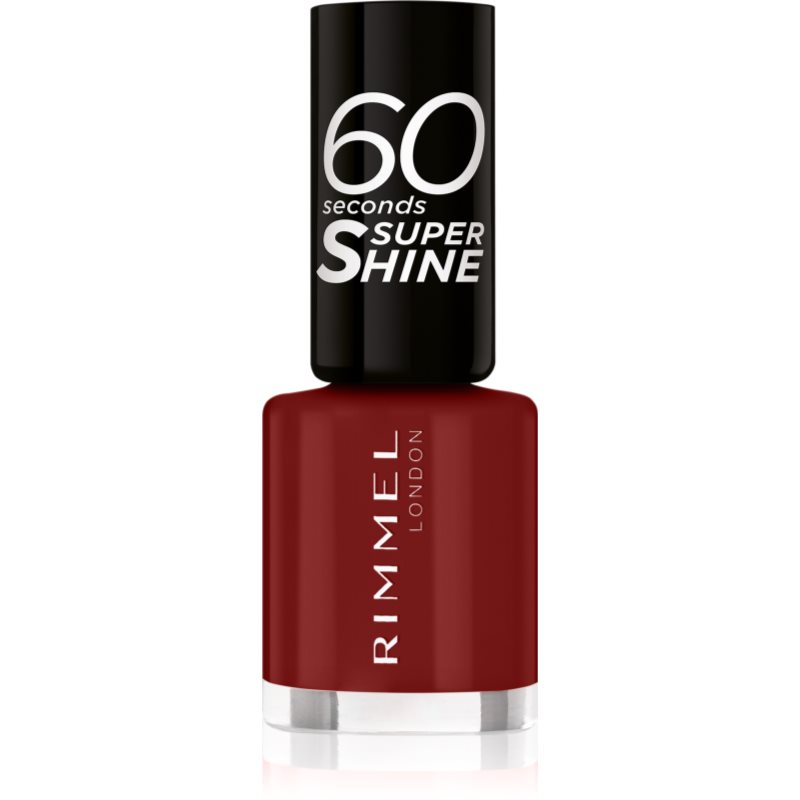 Rimmel 60 Seconds Super Shine körömlakk árnyalat 320 Rapid Ruby 8 ml-Ár