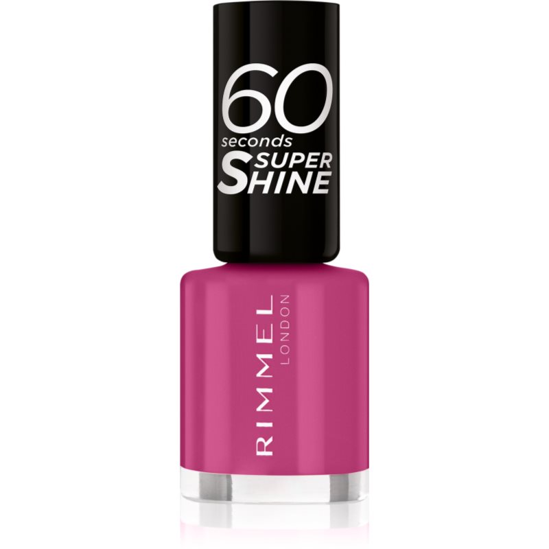 Rimmel 60 Seconds Super Shine körömlakk árnyalat 321 Pink Fields 8 ml-Ár