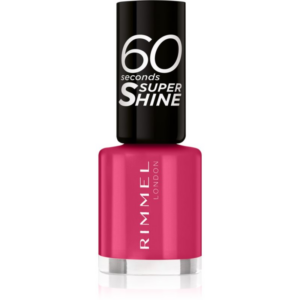 Rimmel 60 Seconds Super Shine körömlakk árnyalat 323 Funtime Fuchsia 8 ml-Eredeti