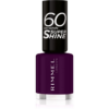 Rimmel 60 Seconds Super Shine körömlakk árnyalat 345 Black Cherries 8 ml-Ár