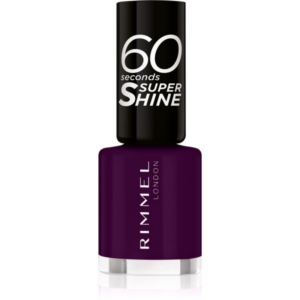 Rimmel 60 Seconds Super Shine körömlakk árnyalat 345 Black Cherries 8 ml-Ár