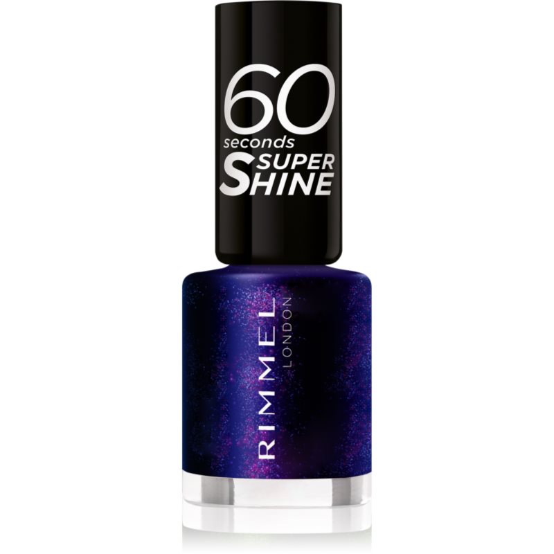 Rimmel 60 Seconds Super Shine körömlakk árnyalat 563 Midnight Rush 8 ml-Ár