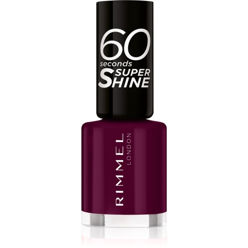 Rimmel 60 Seconds Super Shine körömlakk árnyalat 712 Berry Pop 8 ml-Ár