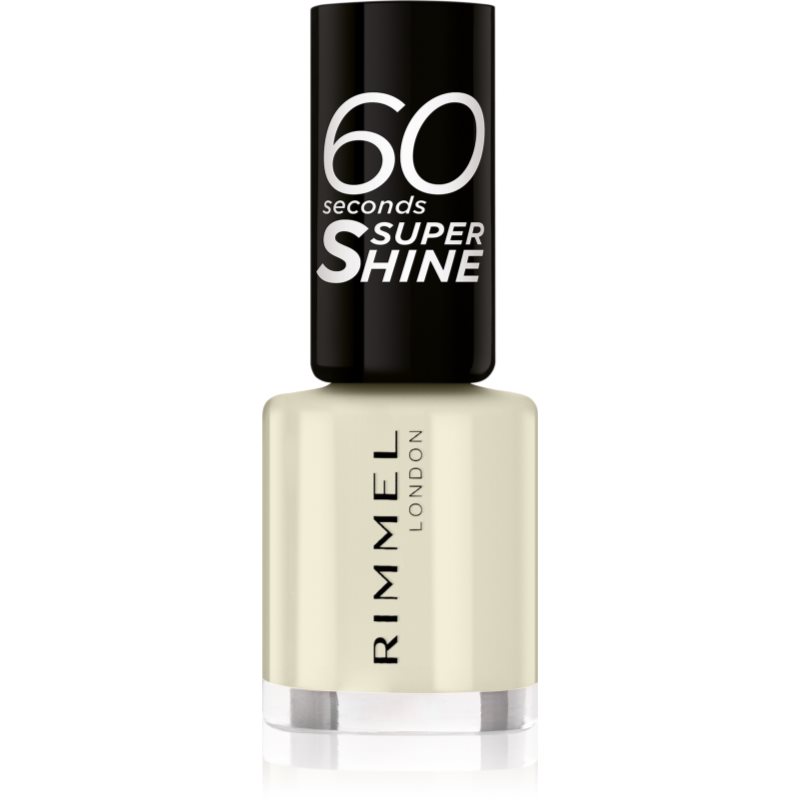Rimmel 60 Seconds Super Shine körömlakk árnyalat 730 Silver Bullet 8 ml-Ár