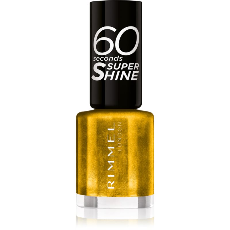 Rimmel 60 Seconds Super Shine körömlakk árnyalat 831 Oh My Gold! 8 ml-Ár