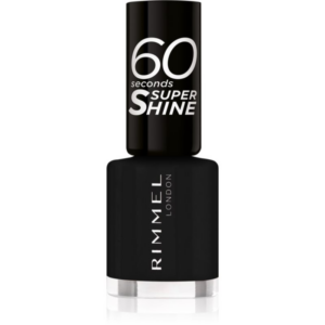 Rimmel 60 Seconds Super Shine körömlakk árnyalat 900 Black 8 ml-Ár