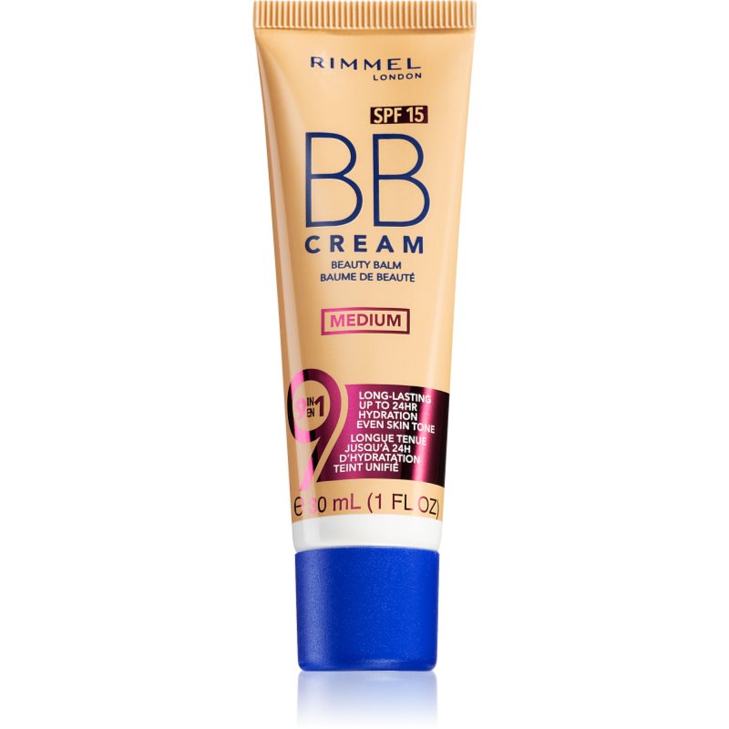 Rimmel BB Cream 9 in 1 BB krém SPF 15 árnyalat Medium 30 ml-Ár