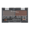 Rimmel Brow This Way paletta a szemöldök sminkeléséhez árnyalat 003 Dark Brown 1