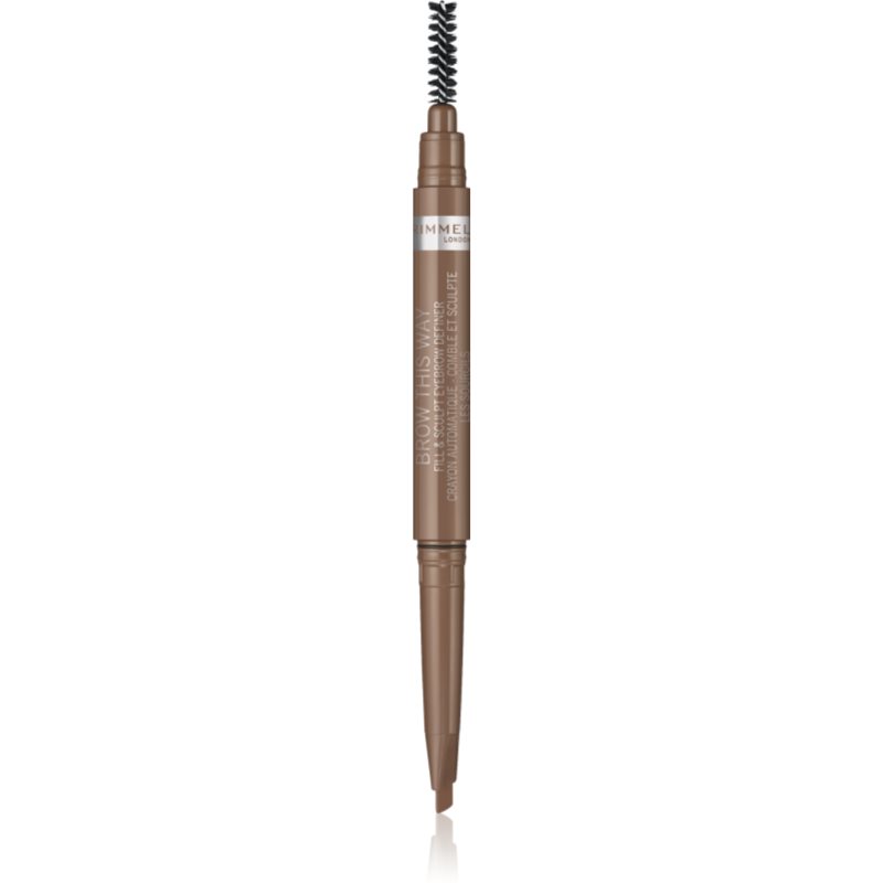 Rimmel Brow This Way szemöldök ceruza 2in1 kefével árnyalat 001 Blonde 0