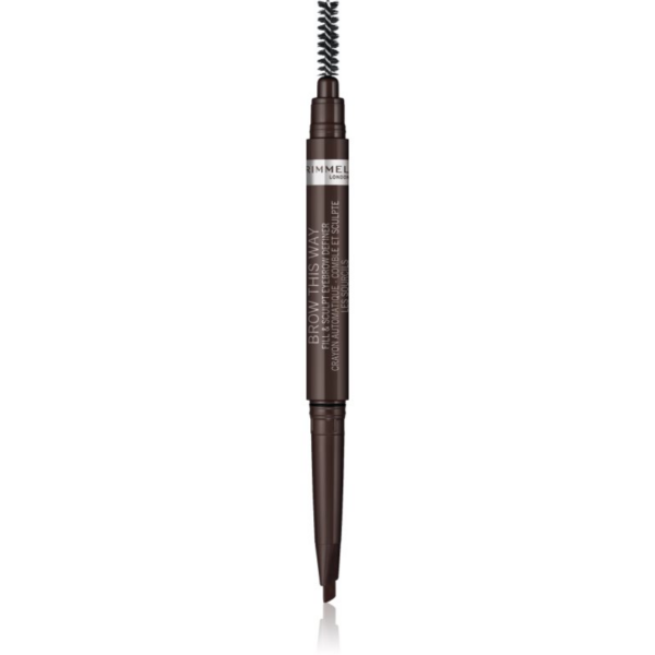 Rimmel Brow This Way szemöldök ceruza 2in1 kefével árnyalat 003 Dark Brown 0