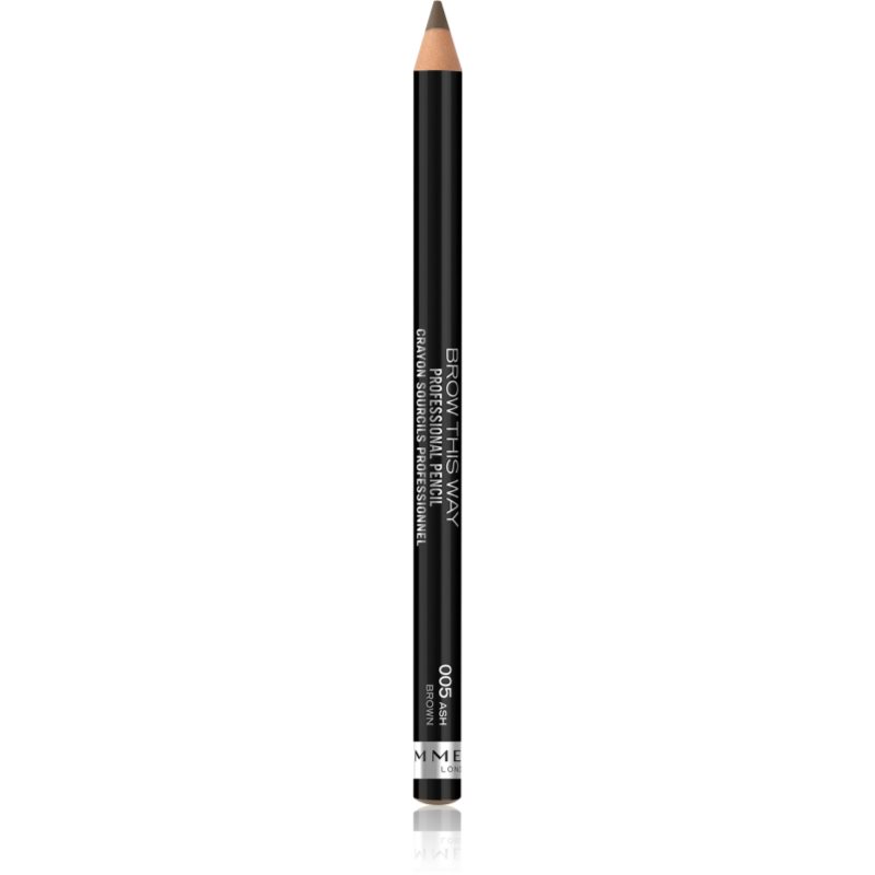 Rimmel Brow This Way szemöldök ceruza kefével árnyalat 005 Ash Brown 1