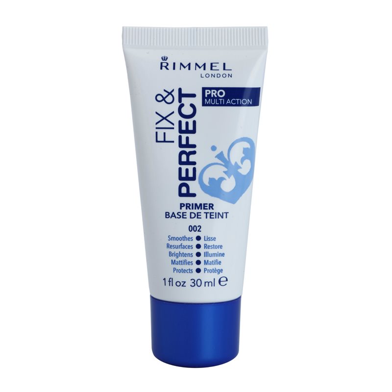 Rimmel Fix & Perfect Egységesítő sminkalap 5 in 1 árnyalat 002 30 ml-Eredeti