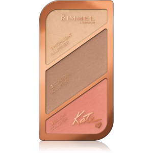 Rimmel Kate Púderes highlight és kontúr paletta árnyalat 002 Coral Glow 18