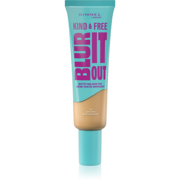 Rimmel Kind & Free Blur It Out könnyű hidratáló alapozó SPF 20 árnyalat 250 Sun Beige 30 ml-ár