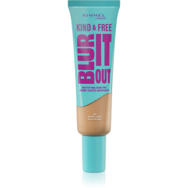 Rimmel Kind & Free Blur It Out könnyű hidratáló alapozó SPF 20 árnyalat 400 Natural Beige 30 ml-ár