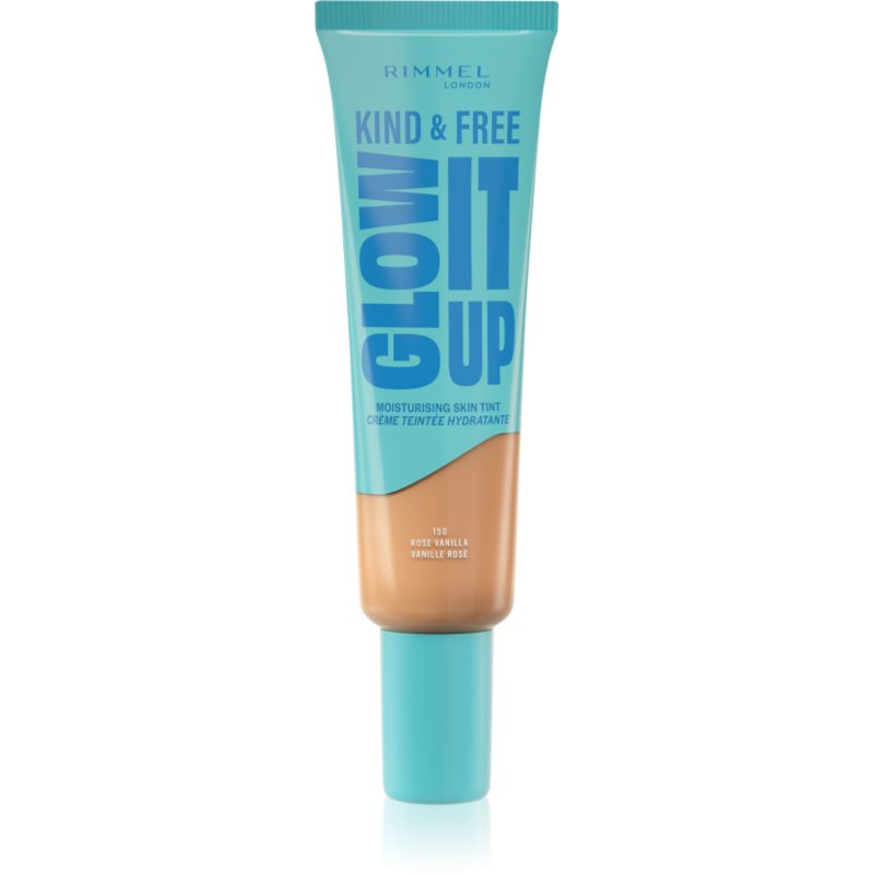 Rimmel Kind & Free Glow It Up könnyű hidratáló alapozó árnyalat 150 Rose Vanilla 30 ml
