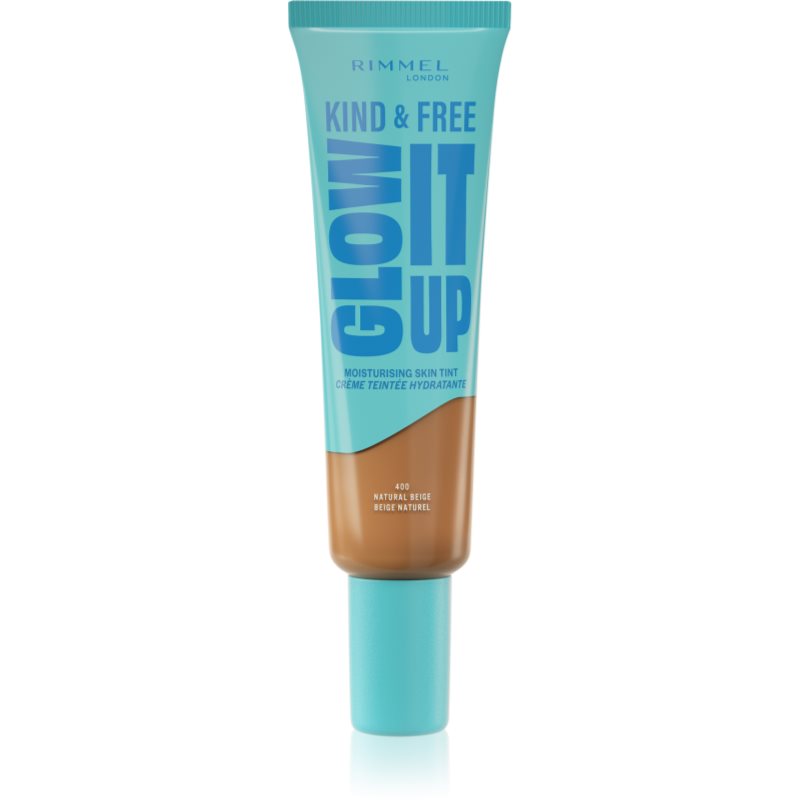 Rimmel Kind & Free Glow It Up könnyű hidratáló alapozó árnyalat 400 Natural Beige 30 ml