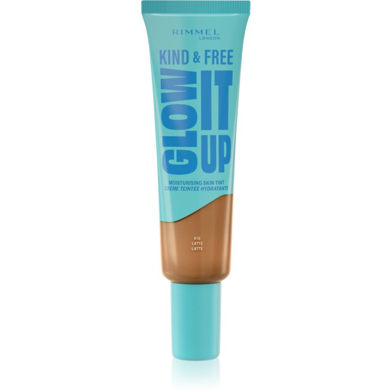 Rimmel Kind & Free Glow It Up könnyű hidratáló alapozó árnyalat 410 Latte 30 ml