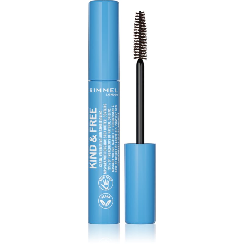 Rimmel Kind & Free dúsító és hosszabbító szempillaspirál árnyalat 002 Brown Black 7 ml-Ár