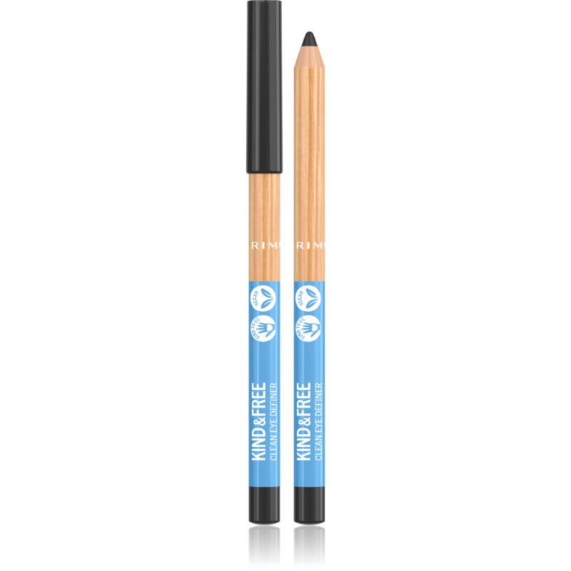 Rimmel Kind & Free intenzív színű szemhéjceruza árnyalat 1 Pitch Black 1
