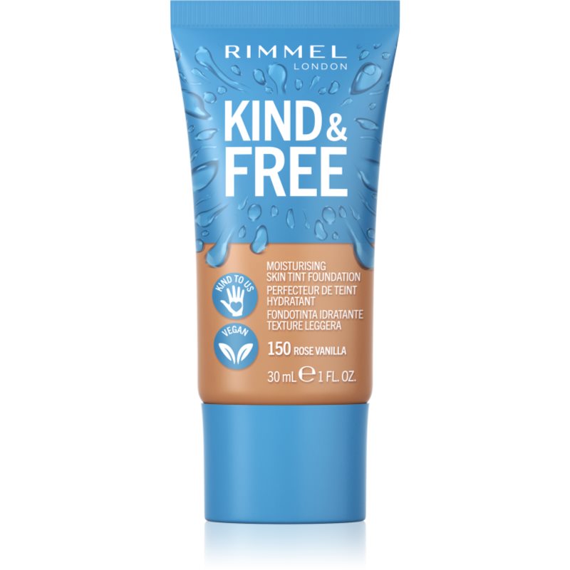 Rimmel Kind & Free könnyű hidratáló alapozó árnyalat 150 Rose Vanilla 30 ml-Ár