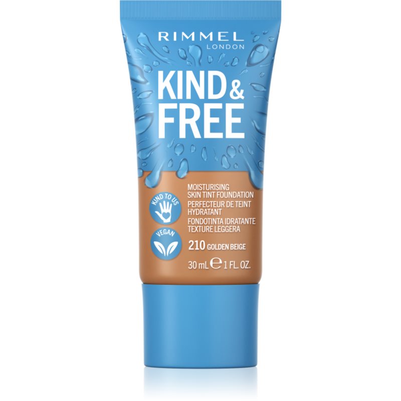 Rimmel Kind & Free könnyű hidratáló alapozó árnyalat 210 Golden Beige 30 ml-Ár
