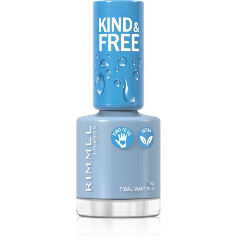 Rimmel Kind & Free körömlakk árnyalat 152 Tidal Wave Blue 8 ml-Ár