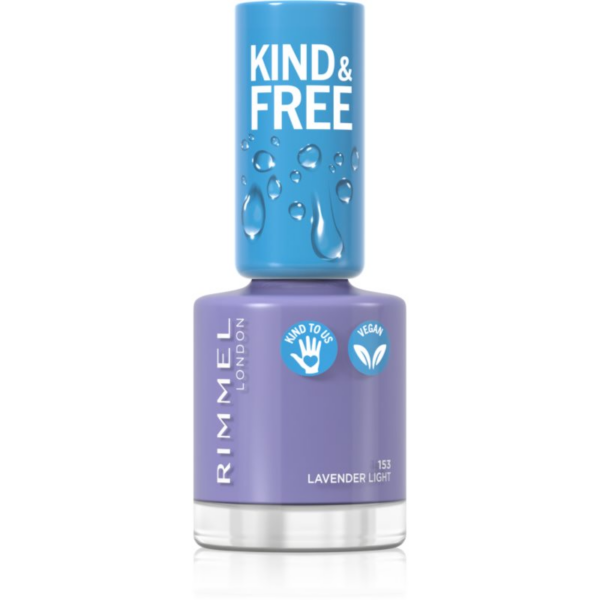 Rimmel Kind & Free körömlakk árnyalat 153 Lavender Light 8 ml-Ár