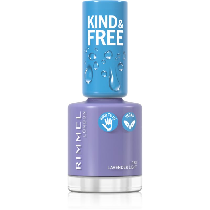 Rimmel Kind & Free körömlakk árnyalat 153 Lavender Light 8 ml-Ár