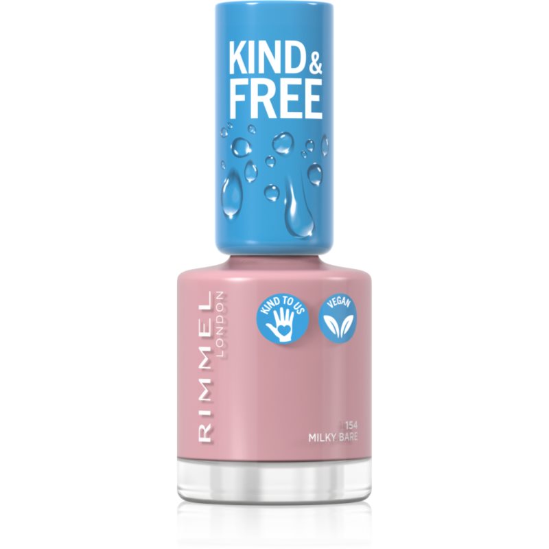 Rimmel Kind & Free körömlakk árnyalat 154 Milky Bare 8 ml-Ár
