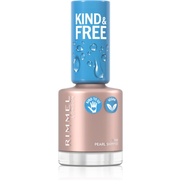 Rimmel Kind & Free körömlakk árnyalat 160 Pearl Shimmer 8 ml-Ár