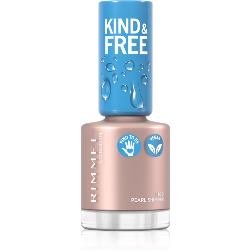 Rimmel Kind & Free körömlakk árnyalat 160 Pearl Shimmer 8 ml-Ár