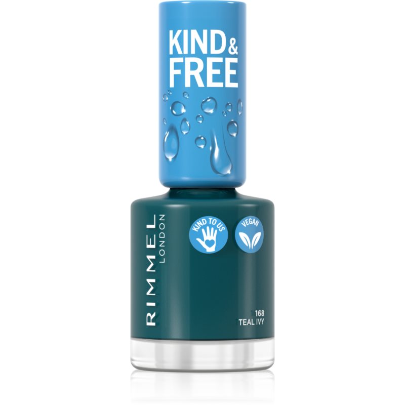 Rimmel Kind & Free körömlakk árnyalat 168 Teal Ivy 8 ml-Ár