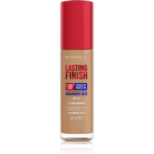 Rimmel Lasting Finish 35H Hydration Boost hidratáló alapozó SPF 20 árnyalat 302 Warm Olive 30 ml-Ár