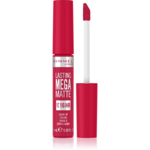 Rimmel Lasting Mega Matte matt folyékony állagú ajakrúzs 16 h árnyalat Fuchsia Flush 7