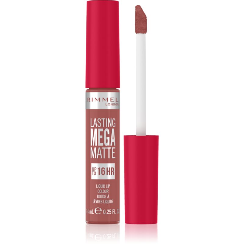 Rimmel Lasting Mega Matte matt folyékony állagú ajakrúzs 16 h árnyalat Pink Blink 7