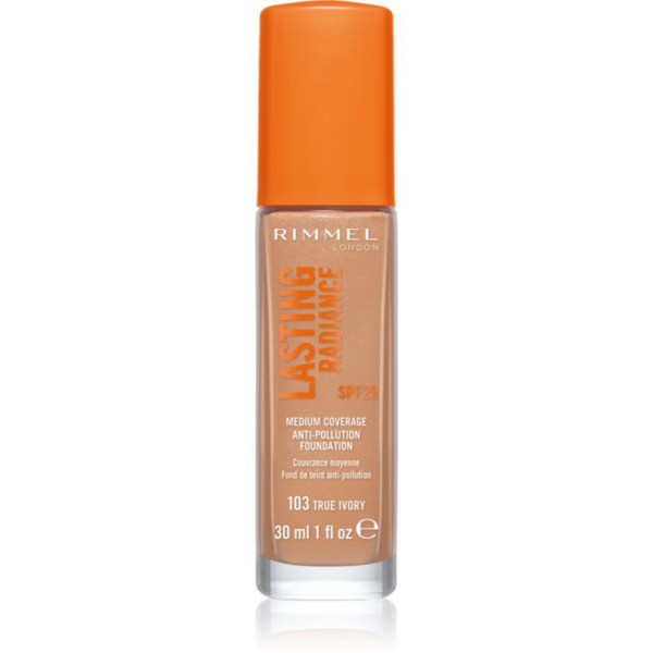 Rimmel Lasting Radiance élénkítő make-up SPF 25 árnyalat 103 True Ivory 30 ml-Ár