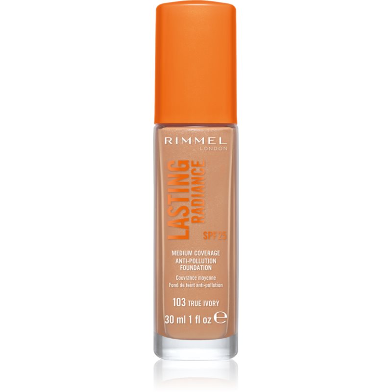 Rimmel Lasting Radiance élénkítő make-up SPF 25 árnyalat 103 True Ivory 30 ml-Ár