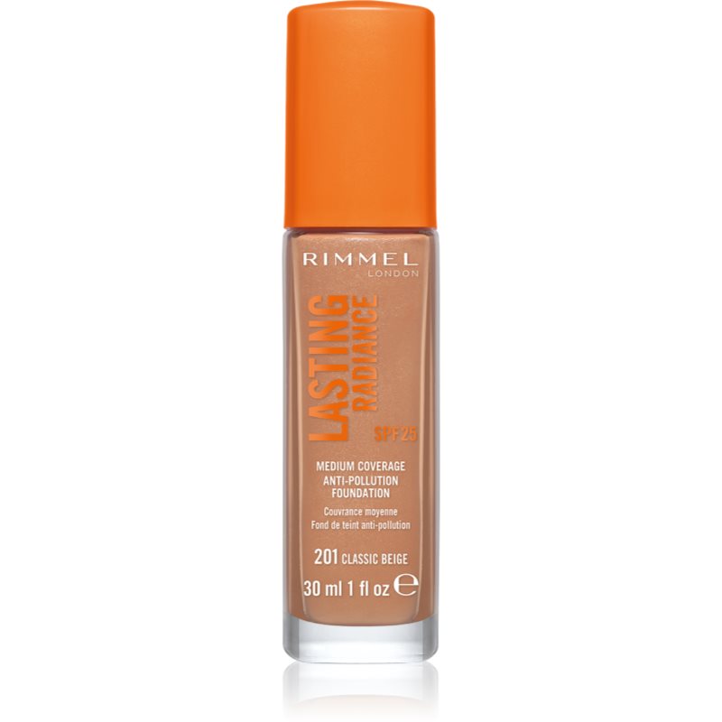 Rimmel Lasting Radiance élénkítő make-up SPF 25 árnyalat 201 Classic Beige 30 ml-Ár