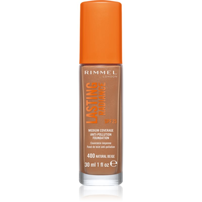 Rimmel Lasting Radiance élénkítő make-up SPF 25 árnyalat 400 Natural Beige 30 ml-Ár