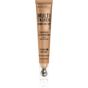 Rimmel Multi-Tasker Wake Me Up alapozó és korrektor az élénk bőrért árnyalat 60 Light Honey 20 ml-Ár