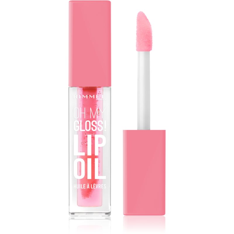 Rimmel Oh My Gloss! Lip Oil ajak olaj hidratáló hatással árnyalat 001 Pink Flush 4