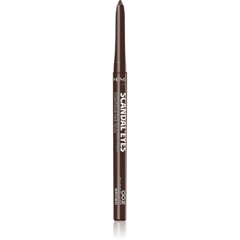 Rimmel ScandalEyes Exaggerate automata szemceruza árnyalat 002 Chocolate Brown 0