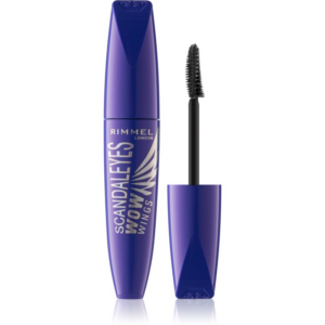 Rimmel ScandalEyes WOW Wings dúsító és göndörítő szempillaspirál árnyalat 001 Black 12 ml-Eredeti