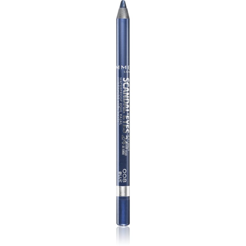 Rimmel ScandalEyes Waterproof Kohl Kajal vízálló szemceruza árnyalat 008 Blue 1