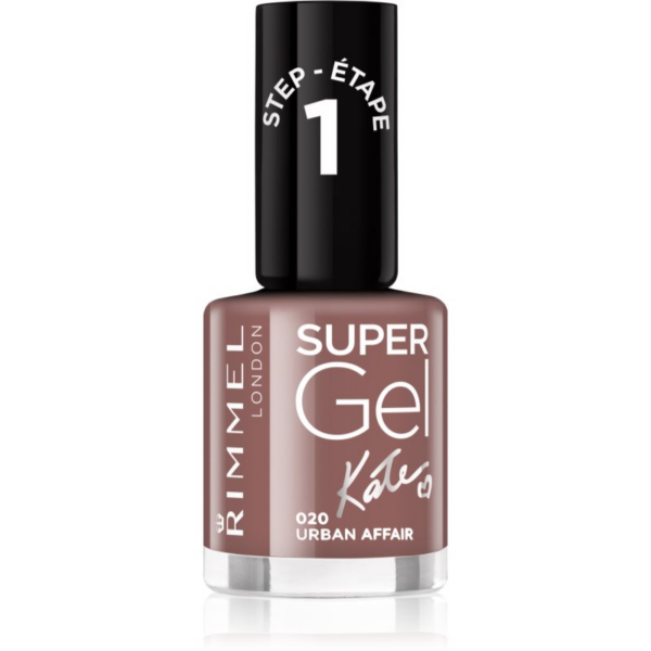 Rimmel Super Gel By Kate géles körömlakk UV/LED lámpa használata nélkül árnyalat 020 Urban Affair 12 ml-Ár
