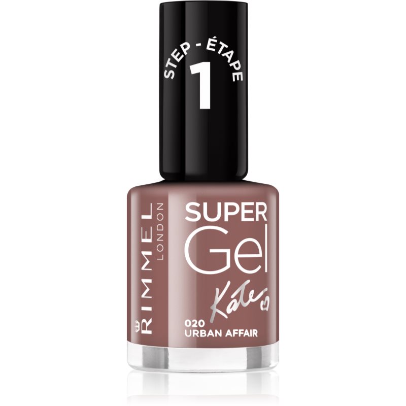 Rimmel Super Gel By Kate géles körömlakk UV/LED lámpa használata nélkül árnyalat 020 Urban Affair 12 ml-Ár