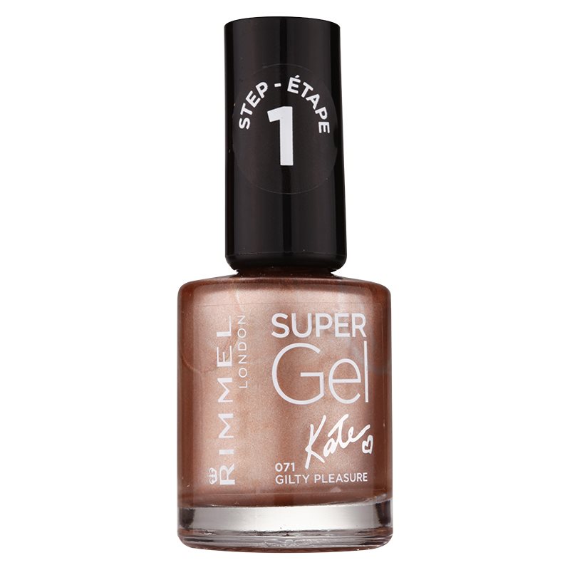 Rimmel Super Gel By Kate géles körömlakk UV/LED lámpa használata nélkül árnyalat 071 Gilty Pleasure 12 ml-Eredeti