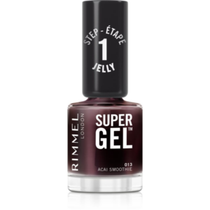 Rimmel Super Gel géles körömlakk UV/LED lámpa használata nélkül árnyalat 013 Acai Smoothie 12 ml-ár